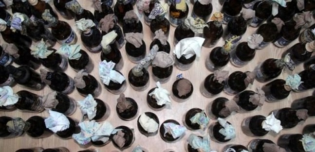 Onlarca molotof ve ses bombası ele geçirildi