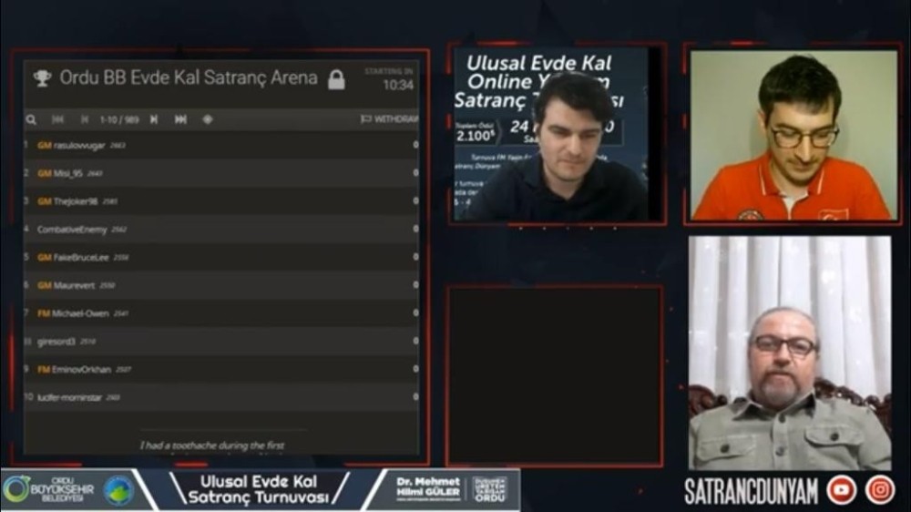 Online satranç turnuvasının şampiyonu Misratdin İskandarov oldu 