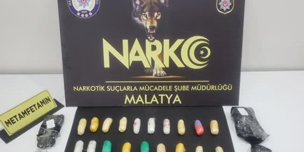 Önü kesilen araçta sentetik uyuşturucu ele geçirildi