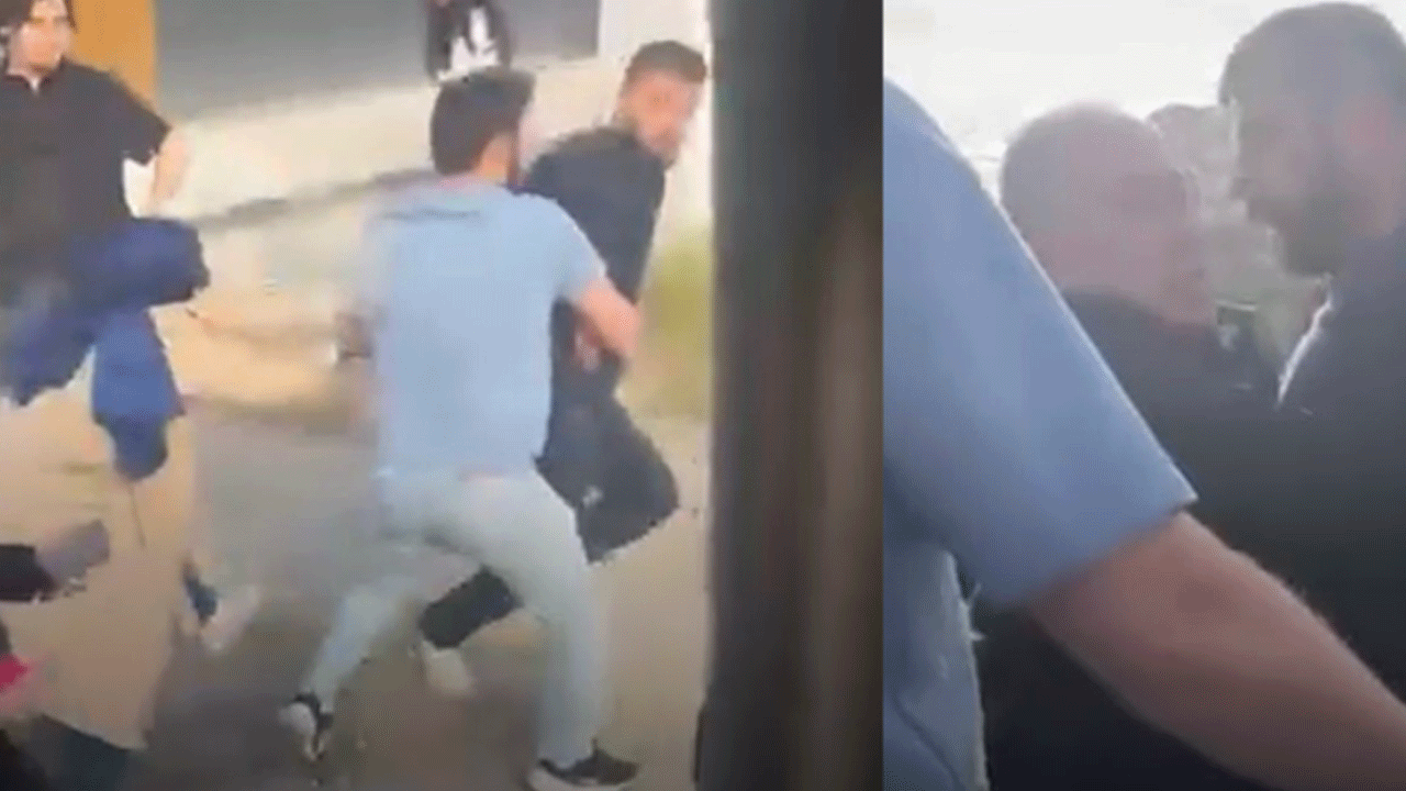 Önünü kestikleri servis şofönü darp ettiler!