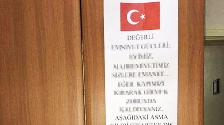 Operasyon bölgesinde ağlatan not