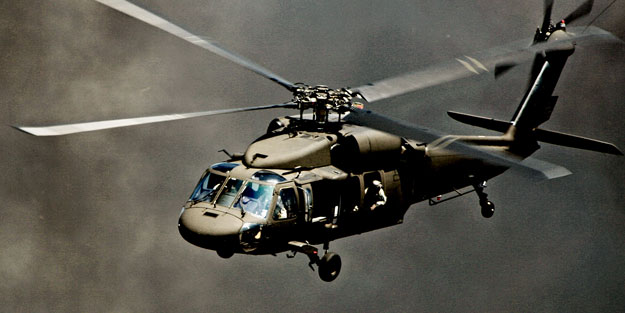Operasyondan dönen helikopter zorunlu iniş yaptı