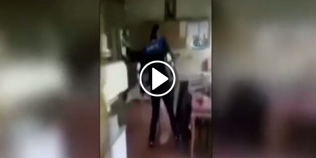 Ördek zabıtaya zor anlar yaşattı