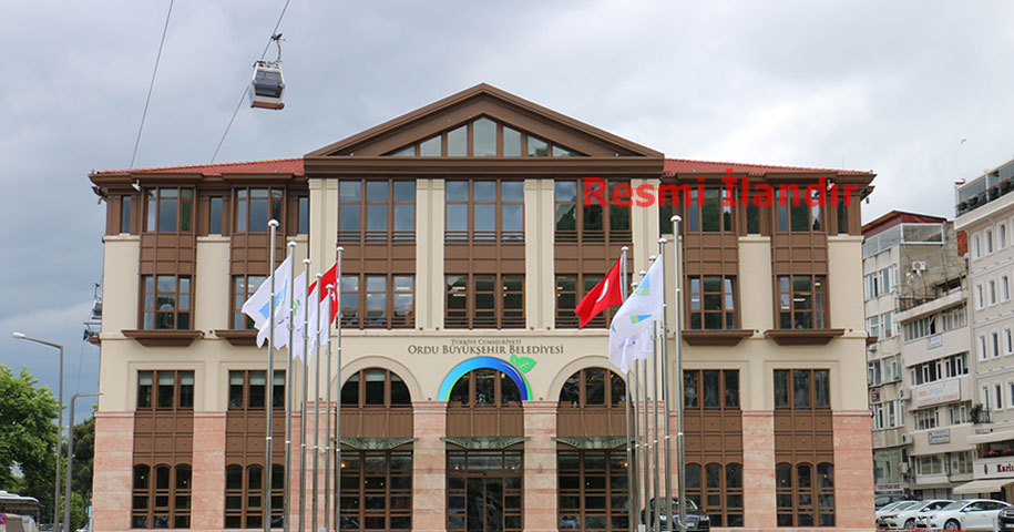 ORDU BÜYÜKŞEHİR BELEDİYESİ BAŞKANLIĞI İHALE İLANI