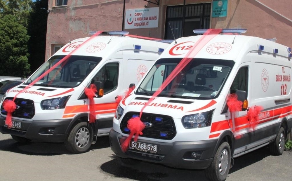Ordu’da 112 ambulansları, dünyayı 82 kez dolaştı 