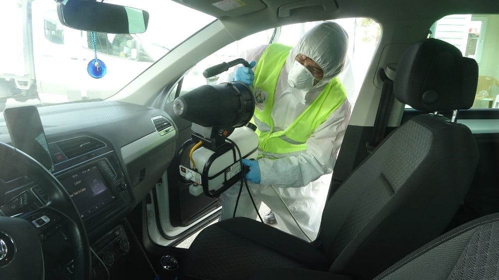 Ordu’da araçlar ücretiz dezenfekte ediliyor 