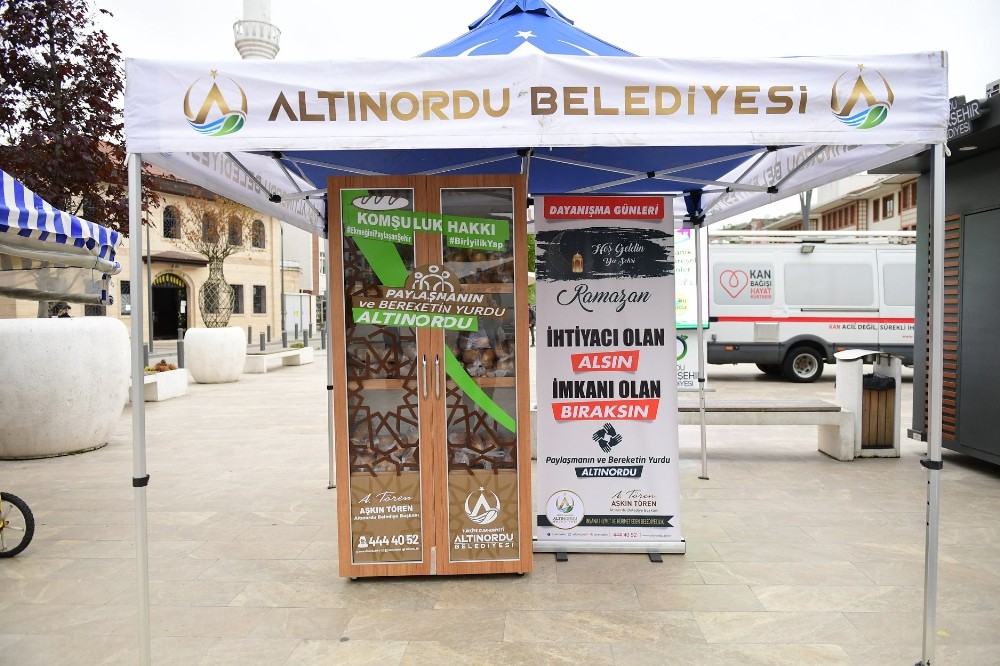 Ordu’da ‘askıda ekmek’ noktaları kuruldu 