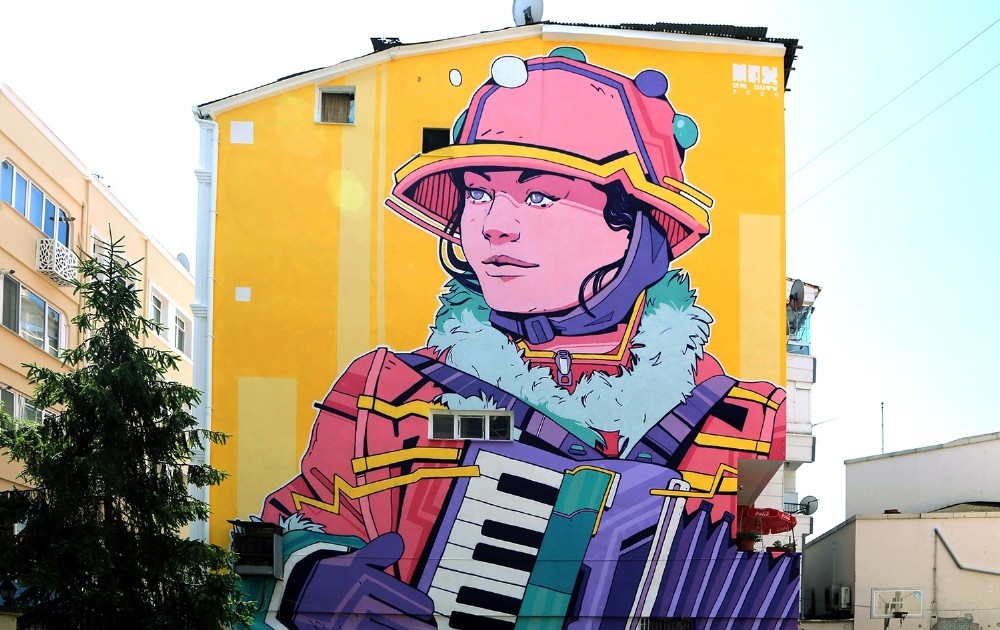 Ordu’da duvarlar resimlerle süslendi 