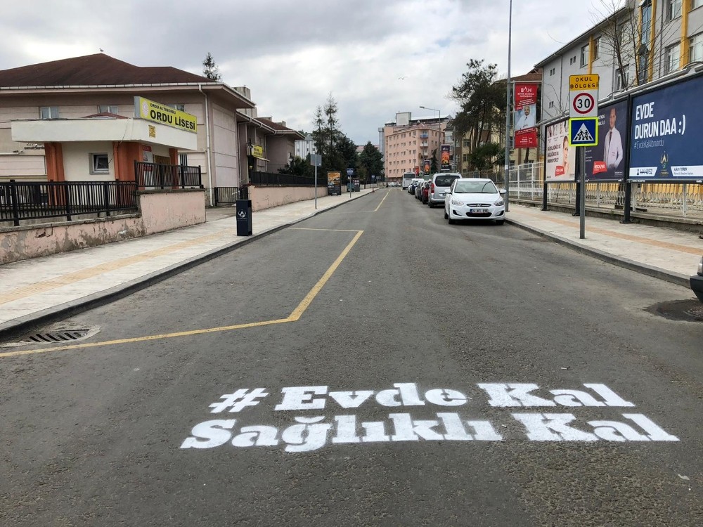 Ordu’da ‘Evde kal’ çalışması hız kesmiyor 