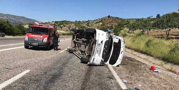 Ordu'da feci minibüs kazası