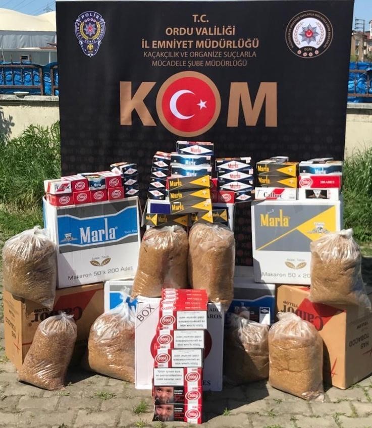 Ordu’da kaçak tütün operasyonu 