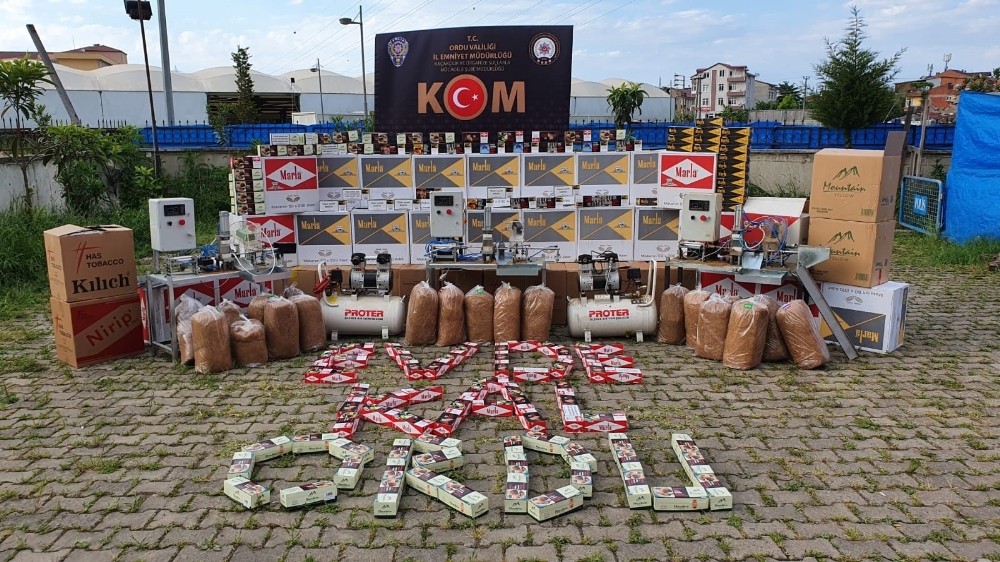Ordu’da kaçak tütüne darbe 