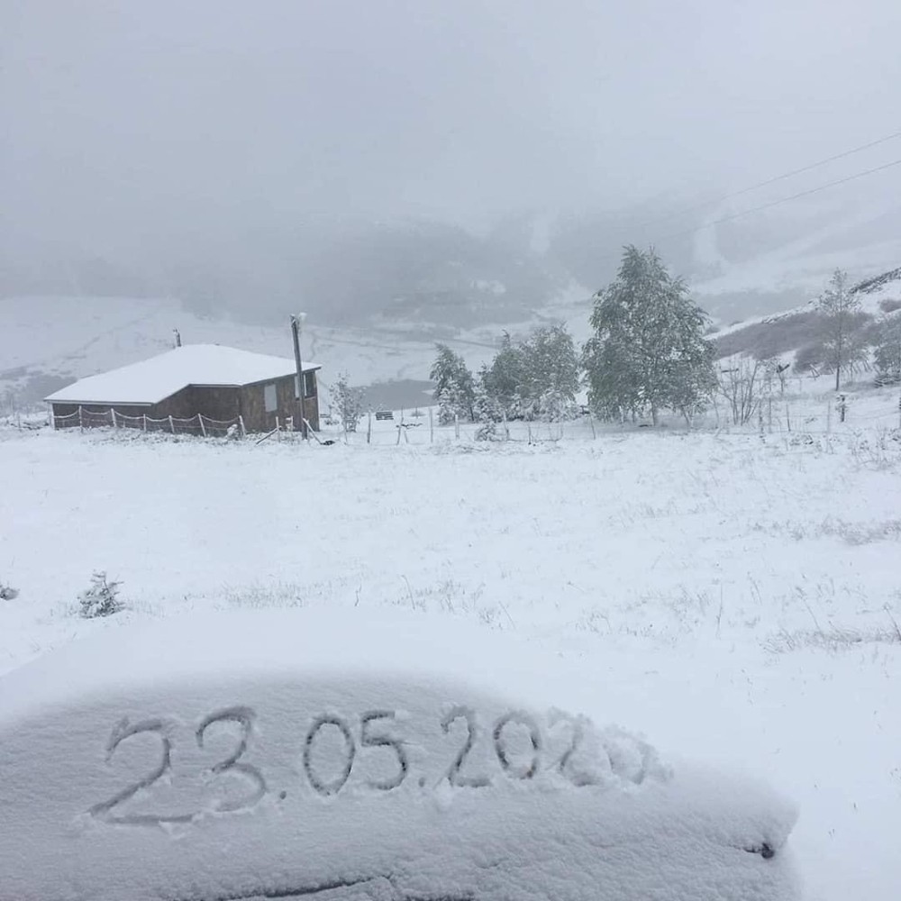 Ordu’da mayısta kar sürprizi 
