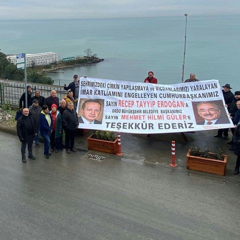 Ordu’da vatandaşlardan ’bina’ teşekkürü 