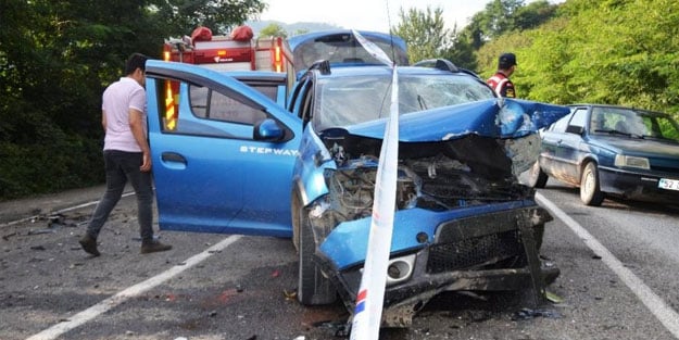 Ordu'da zincirleme trafik kazası! 1 ölü, 1 yaralı