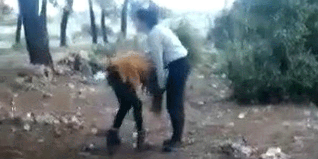 Ormanda genç kıza dehşeti yaşattılar! Görüntüler infiale neden olmuştu