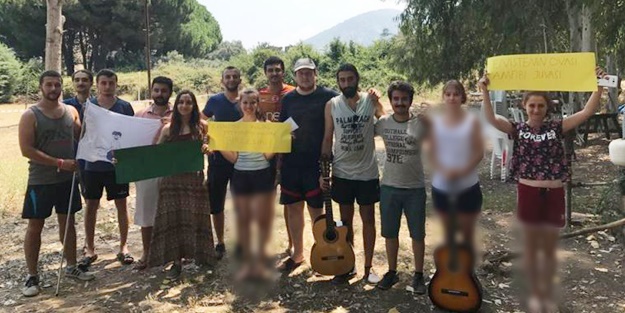 Ormanda kızlı erkekli kamp kurmuşlardı... Üste çıkıp Akit'e iftiralarla saldırdılar!