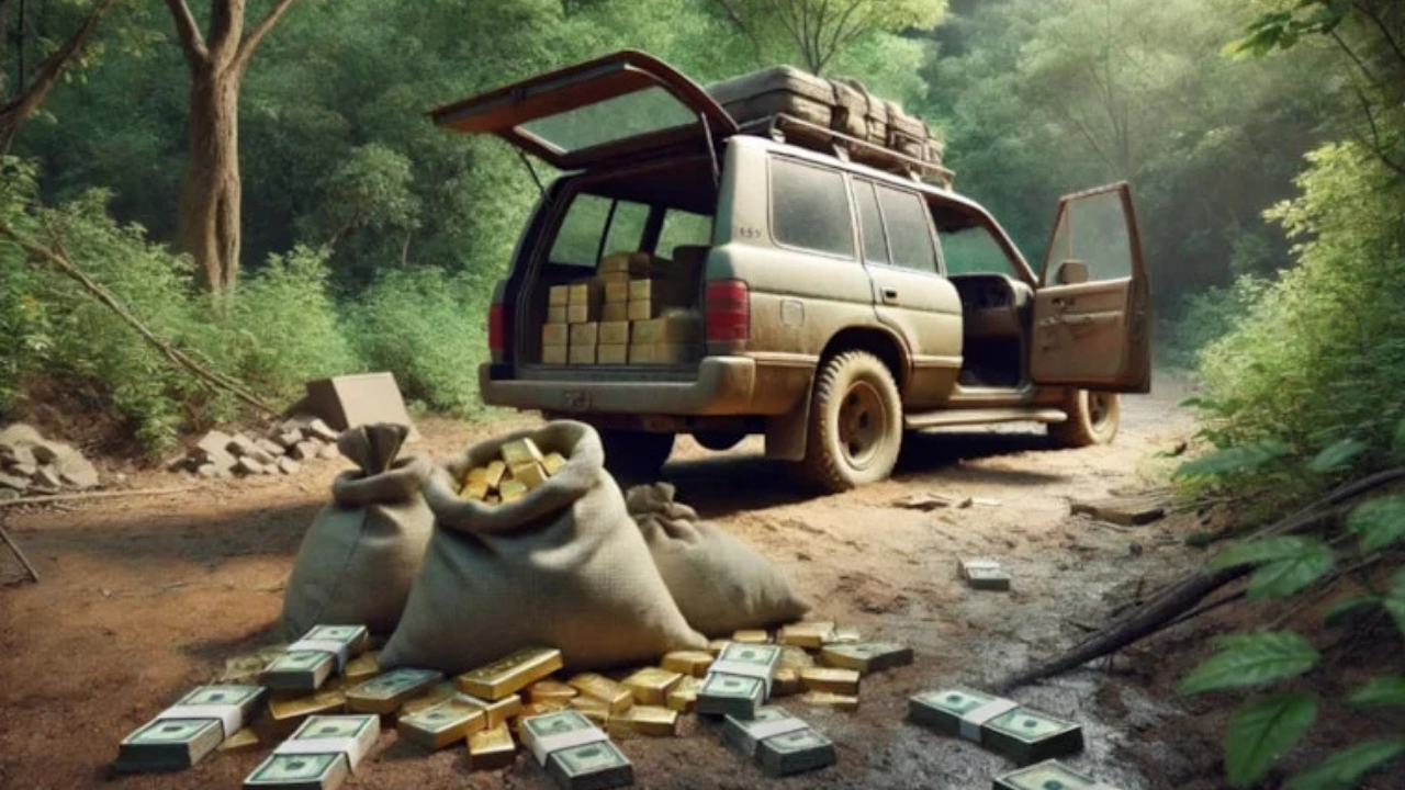 Ormanda terk edilmiş SUV bulundu, içinde 52 kg altın ve…