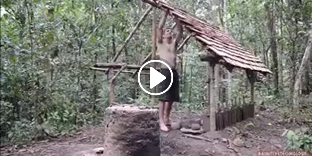 Ormandaki eşyaları kullanarak yaşam alanı oluşturmak