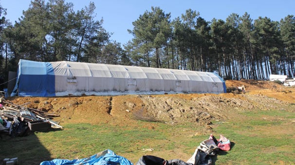 Ormanın ortasında şok eden çadır!