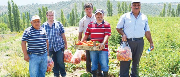 Örnek bahçenin sebzeleriyle öğrencilere burs