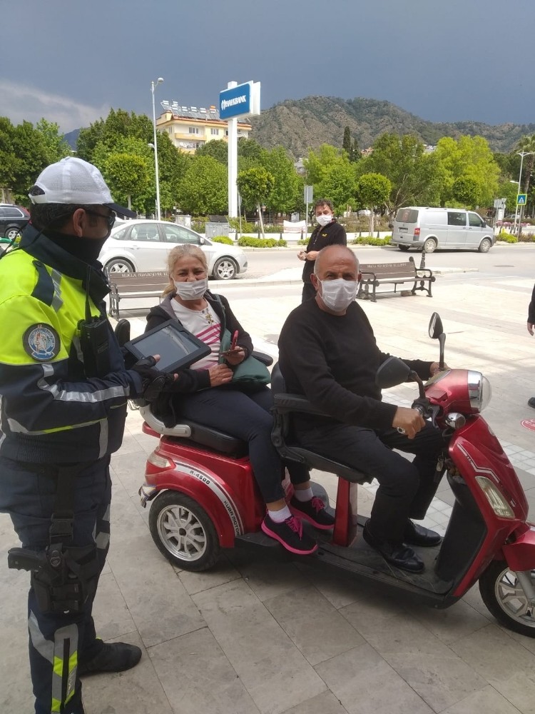 Ortaca’da Korona virüs önlemleri kapsamında motosiklet denetimi yapıldı 