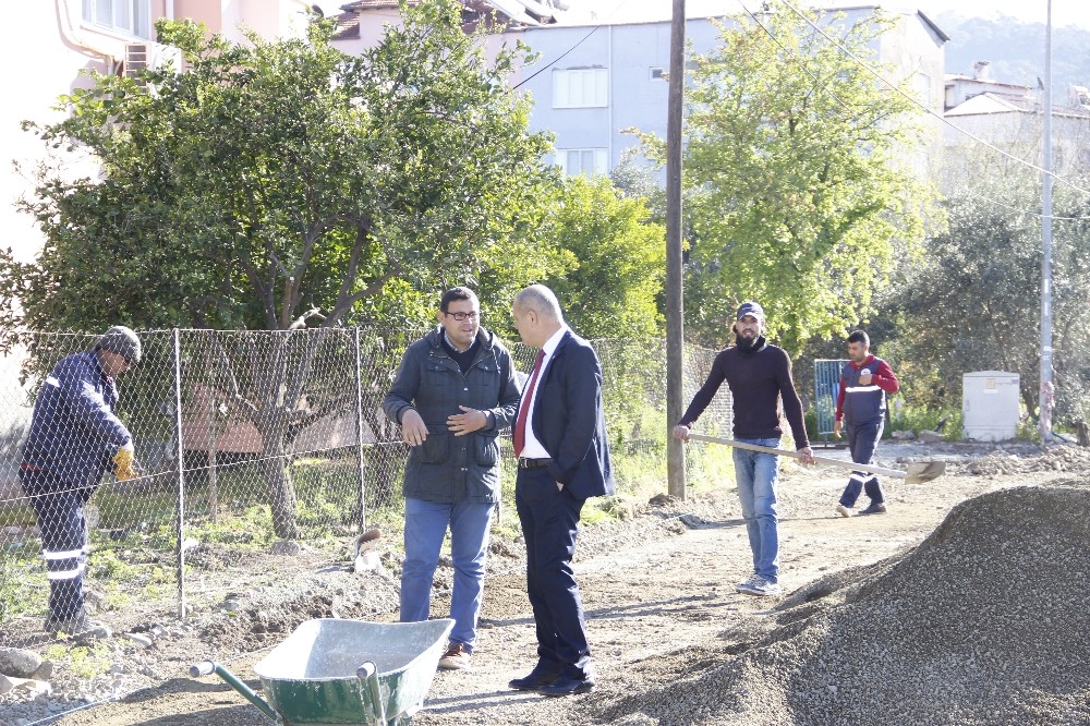 Ortaca’da parke çalışmaları aralıksız sürüyor 