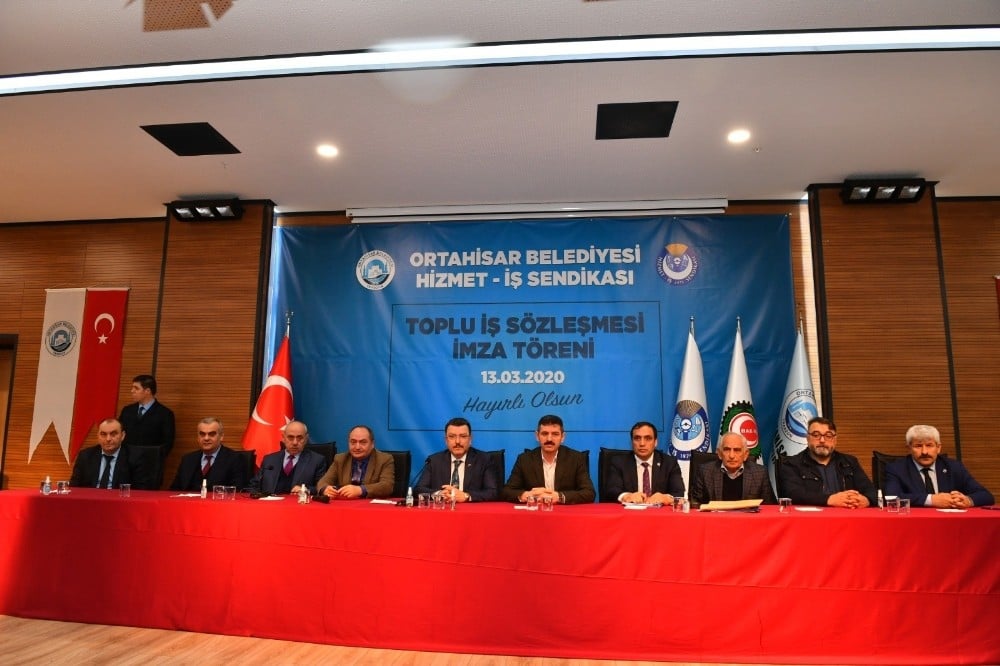 Ortahisar, Hizmet-İş Sendikası ile toplu iş sözleşmesini imzaladı 
