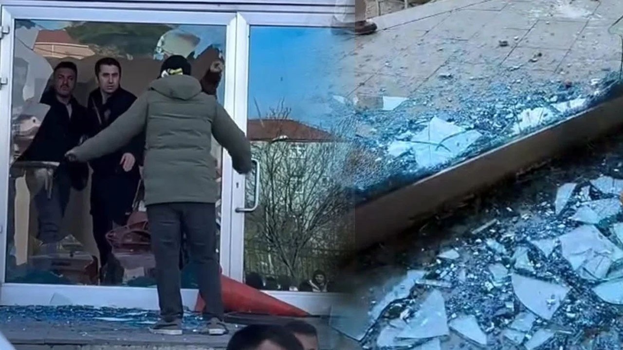 Maç sonu ortalık karıştı: Taraftarlar stadın cam kapısını kırdı: