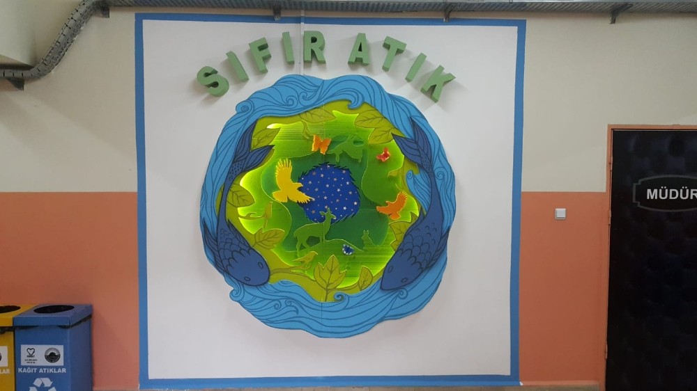 Ortaokul öğrencilerinden ’Sıfır Atık’ sergisi 