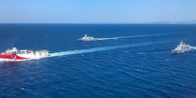 Oruçreis'ten Doğu Akdeniz çıkarması! Fırkateynler eşlik ediyor