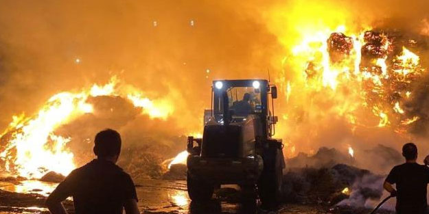 OSB'de korkutan yangın