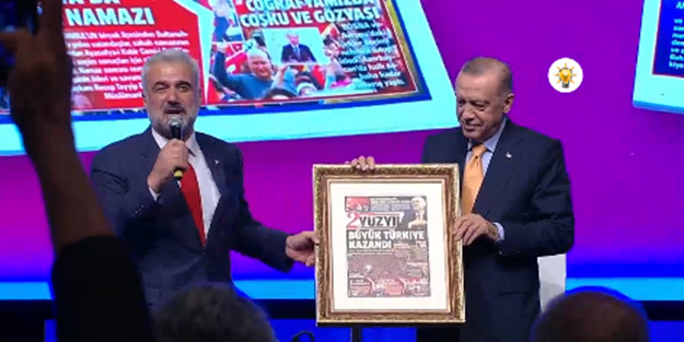 Osman Nuri Kabaktepe'den Cumhurbaşkanı Erdoğan'a geceye damga vuran hediye!