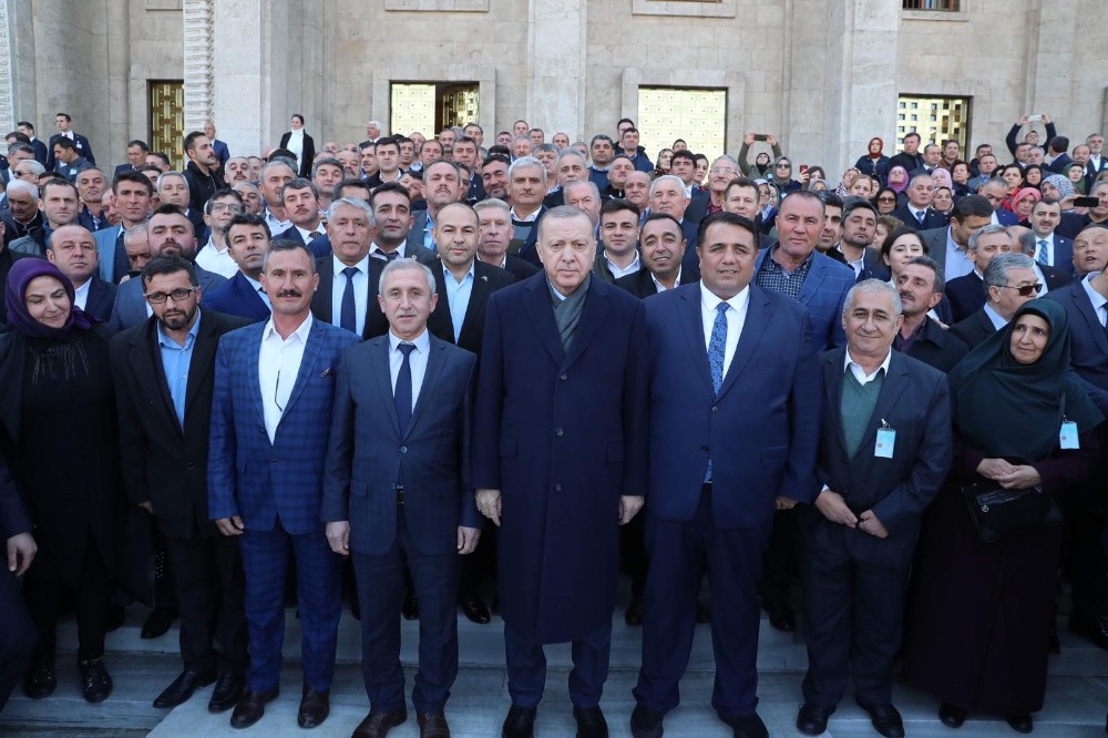 Osmancık’lı muhtarlar Cumhurbaşkanı ile bir araya geldi 