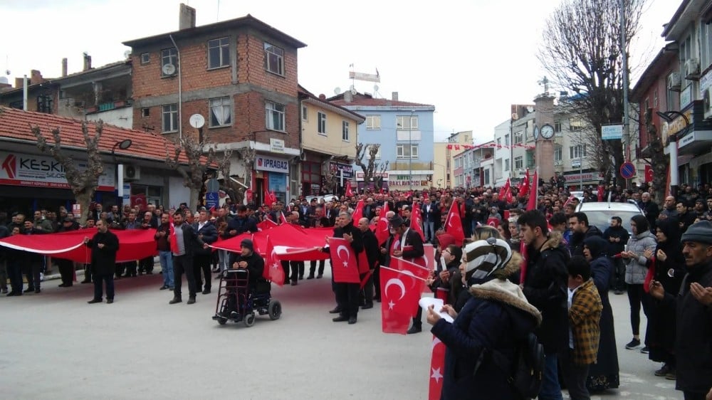 Osmancık’ta Mehmetçiğe destek yürüyüşü 