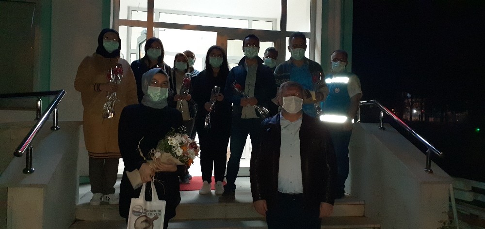 Osmancık’ta sağlık çalışanlarına alkışlı destek 