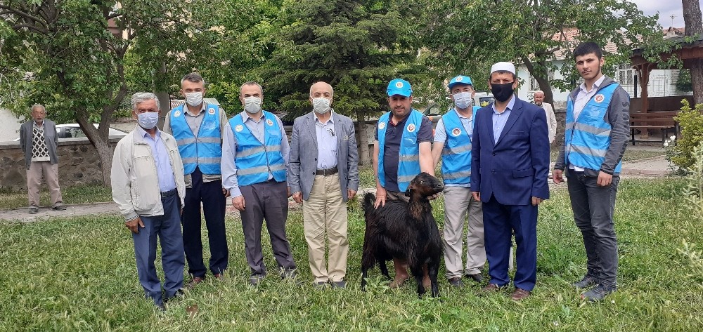 Osmancık’ta şükür kurbanı kesildi 