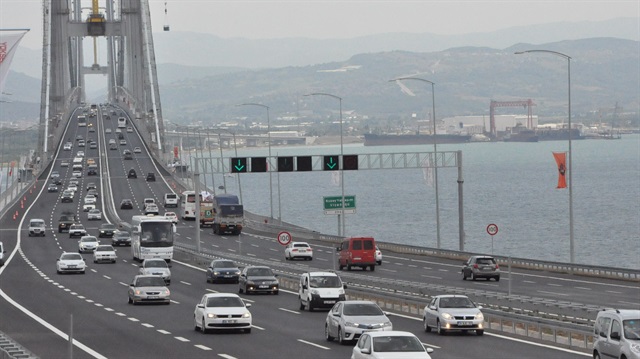 Osmangazi Köprüsü'nden paralı geçişler başladı