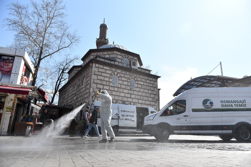 Osmangazi’de dezenfeksiyon seferberliği 