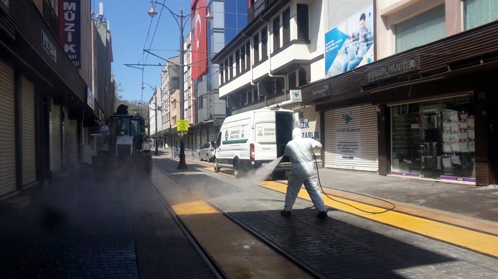 Osmangazi’de dezenfekte seferberliği 