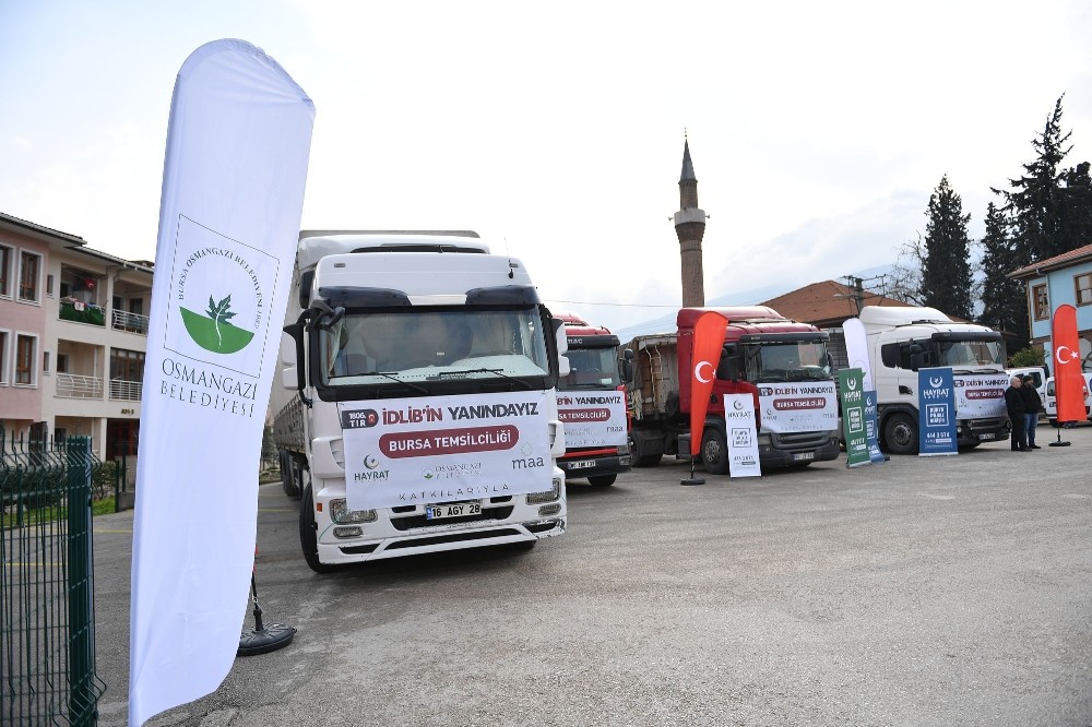 Osmangazi’den İdlib’e yardım TIR’ı 