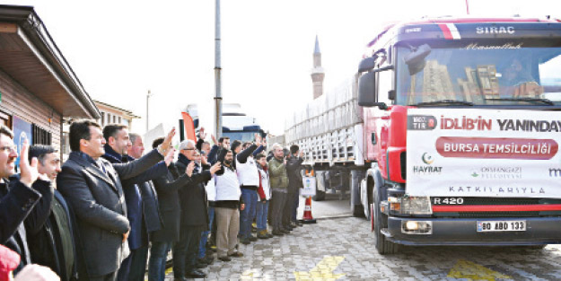 Osmangazi’den İdlib’e Yardım TIR’ı