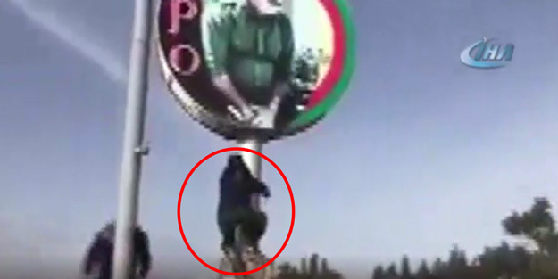 ÖSO askerleri Öcalan posteri görürse...