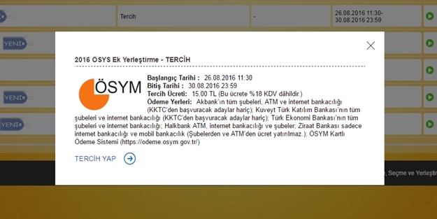 ÖSYM'den öğrencilere 'Ek' kazık!