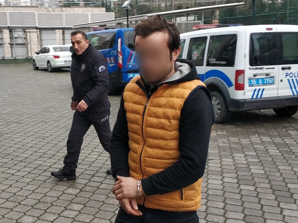 Oto servisinden hırsızlık yapan şahıs yakalandı 