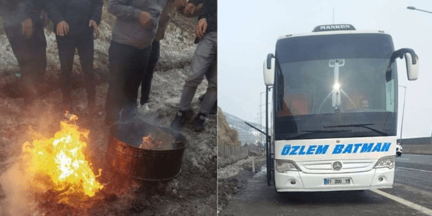 Otobüs arıza yaptı, yolcular 12 saat boyunca....