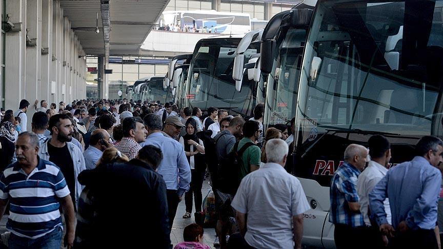 Otobüs biletleri tükendi