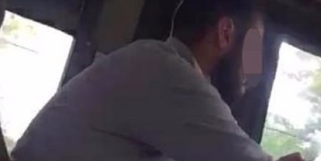 Otobüs şoföründen skandal hareket!