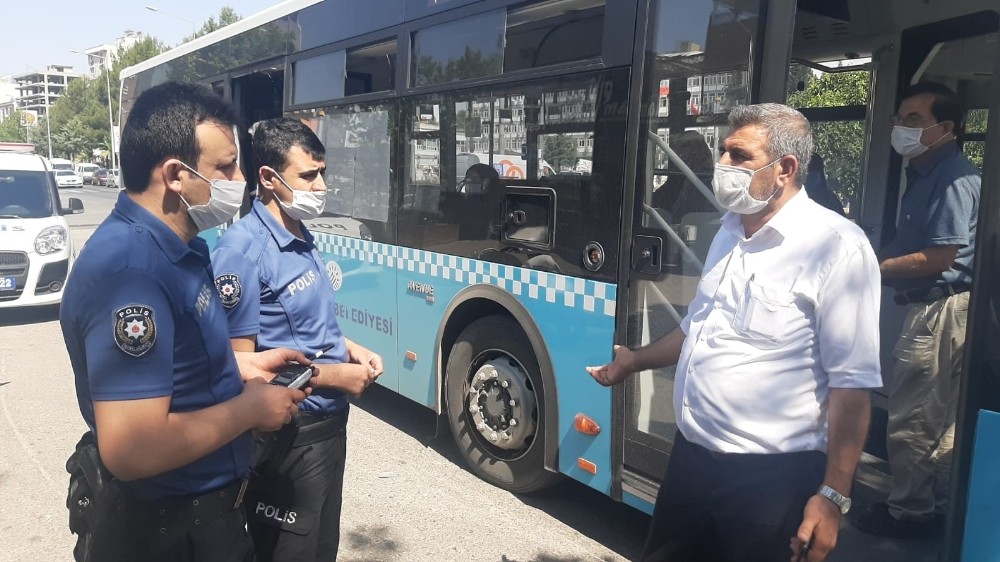 Otobüse maskesiz alınmayınca tehditler savurdu 