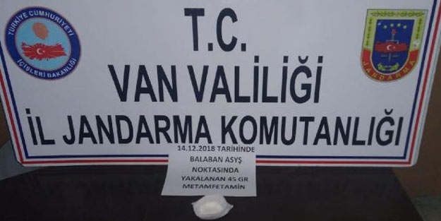 Otobüste 45 gram metamfetamin ile yakalanan yolcu, gözaltına alındı